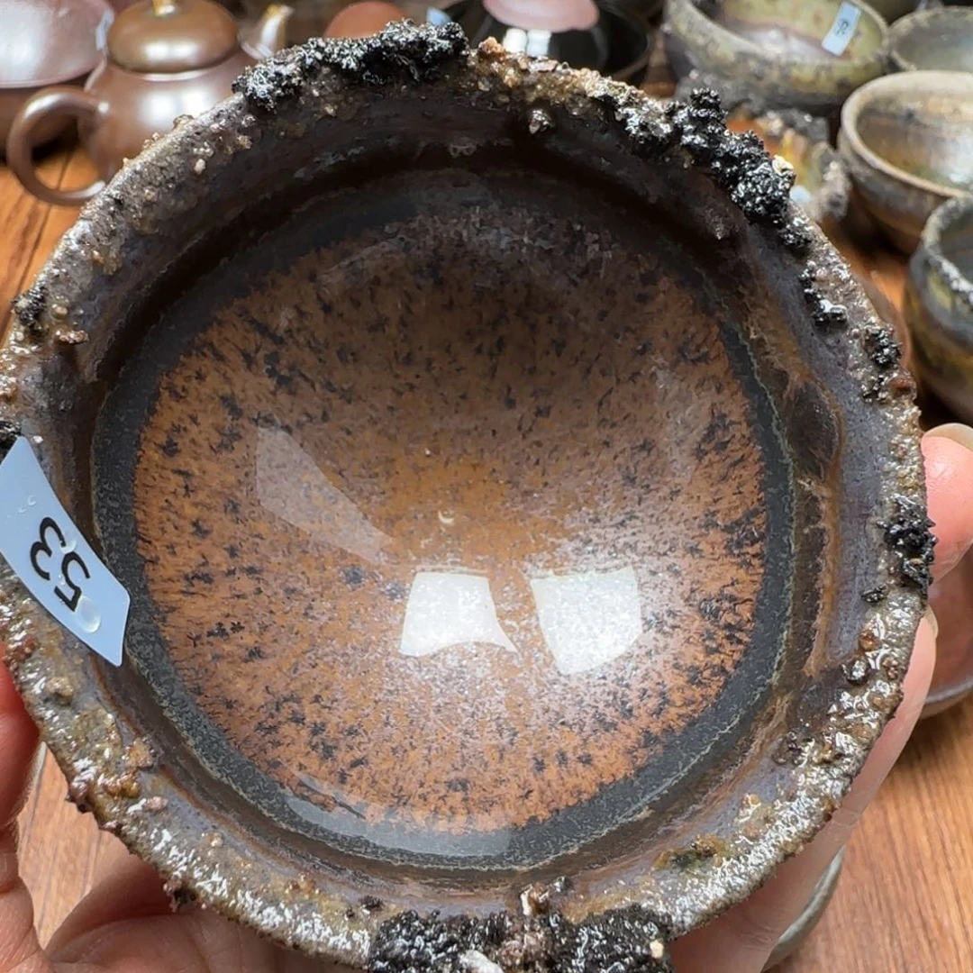 柴烧建盏茶盏茶杯53
