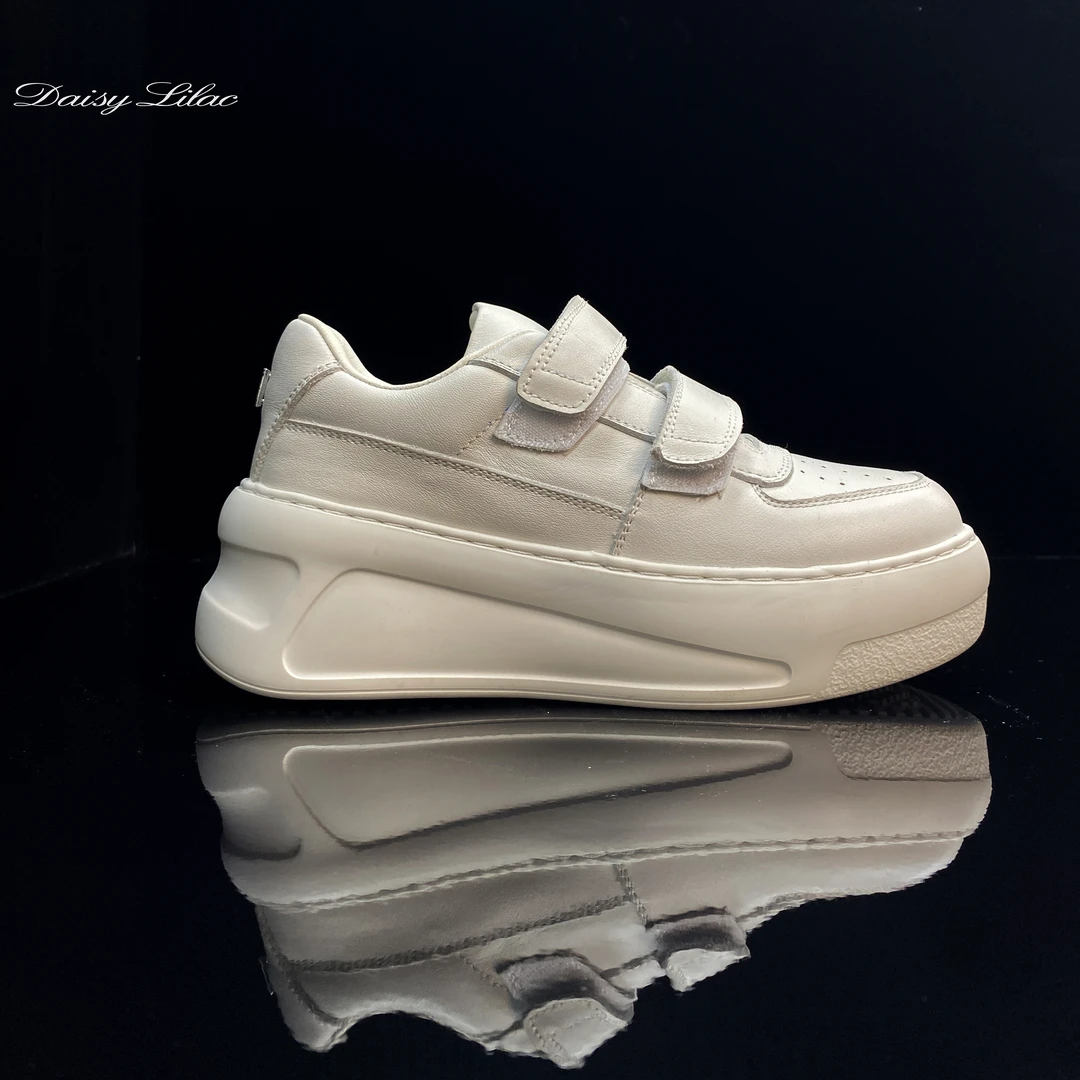 原创高品质真皮加绒厚底小白鞋女新款百搭真皮时尚板鞋GD-2S1210