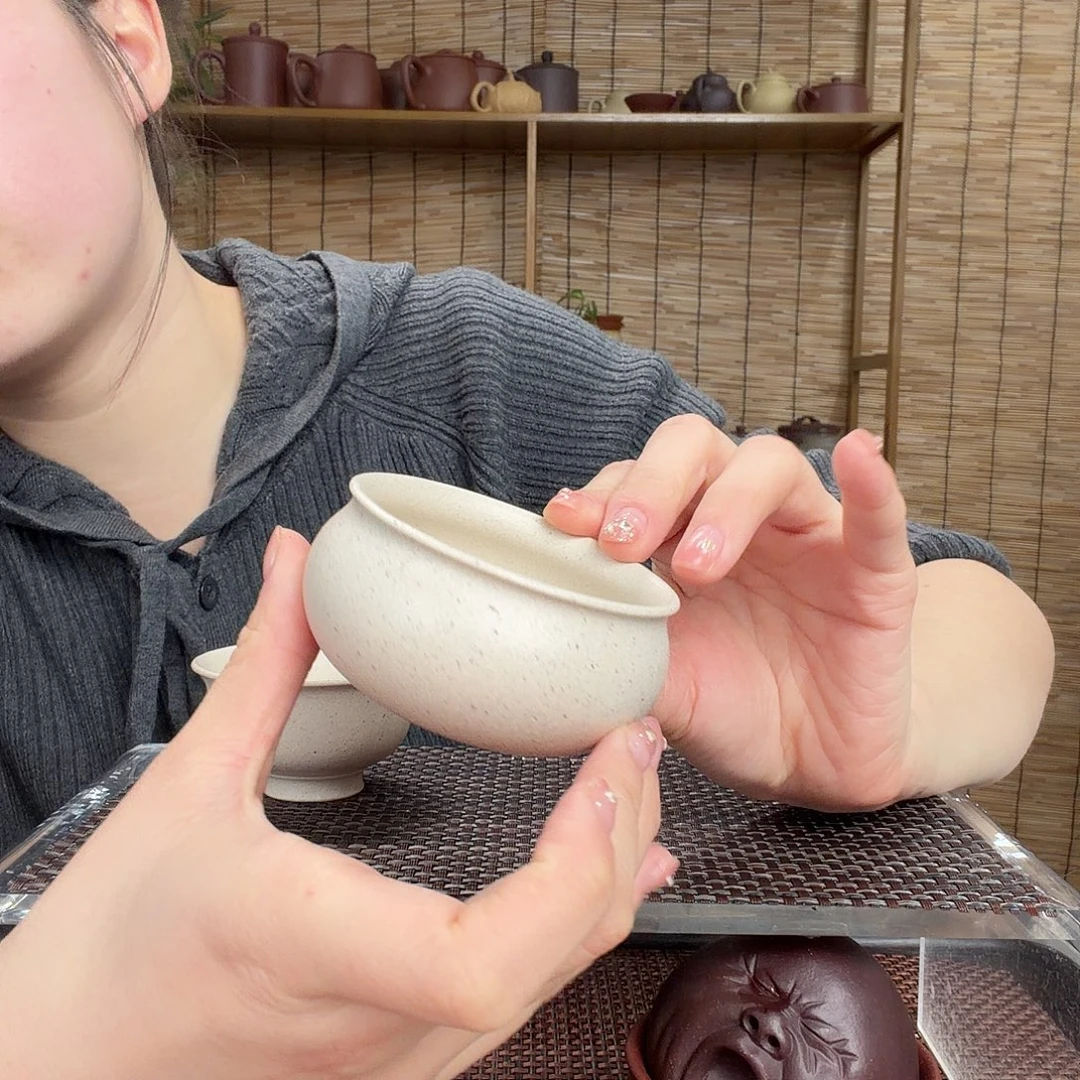 茶壶紫砂普洱杯白玉段主人杯120CC左右没礼盒