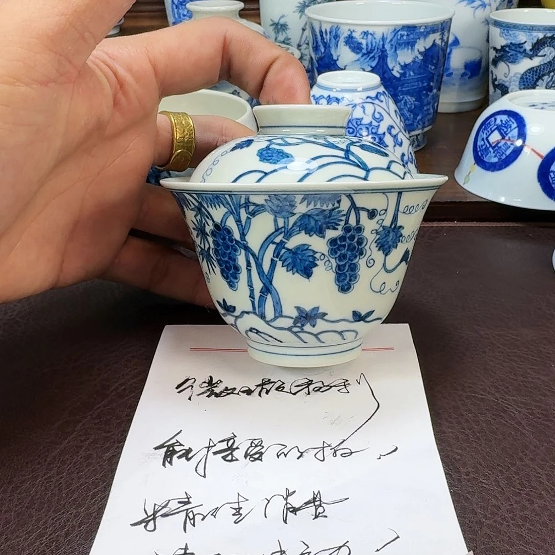 瓷片现代景德镇陶瓷手绘茶具