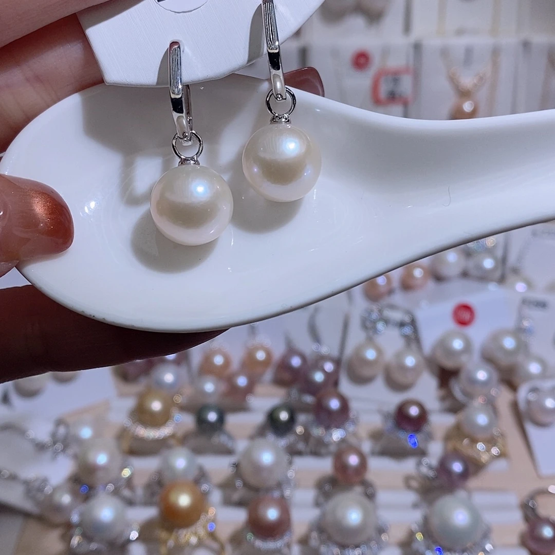 淡水珍珠耳饰未镶嵌w12.4