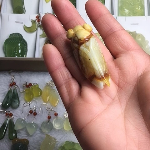 岫玉未镶嵌项链纯天然岫玉