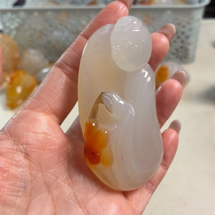 玛瑙/玉髓未镶嵌吊坠(不含链)