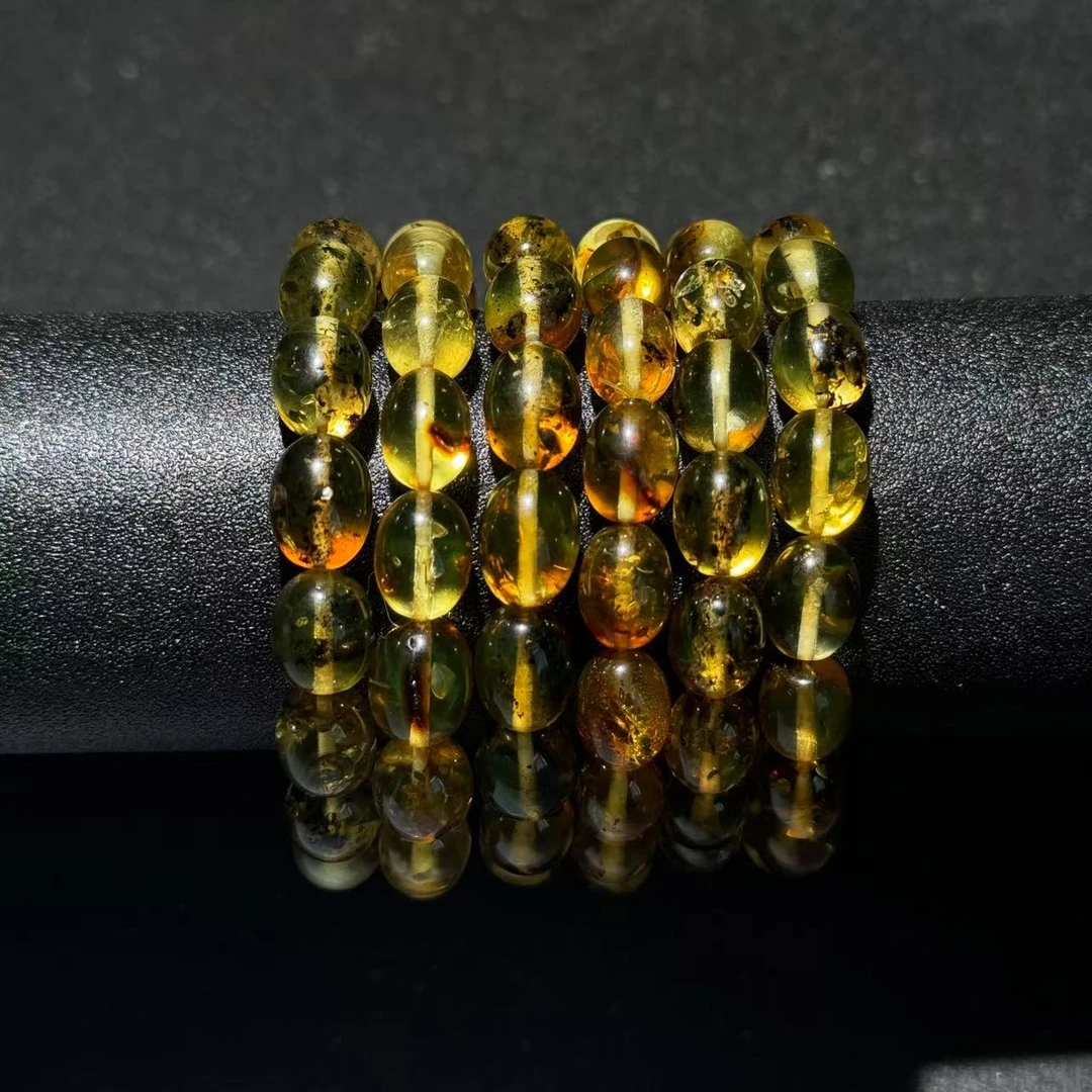 【祁恩珠宝】药珀单圈DS071408-多样性发其一