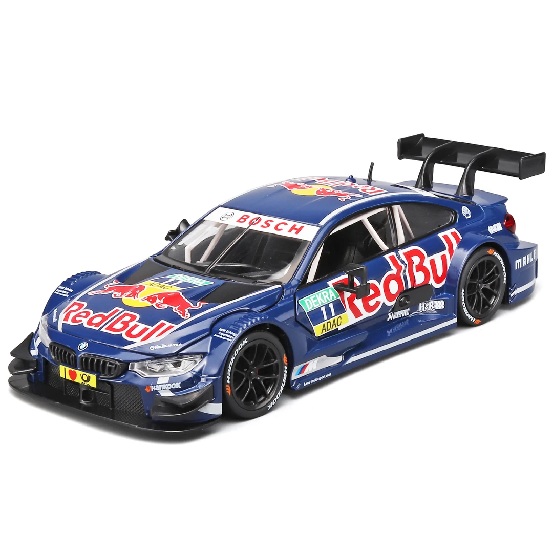 彩珀正版红牛联名款1:24宝马M4DTM合金车模男孩拉力赛车