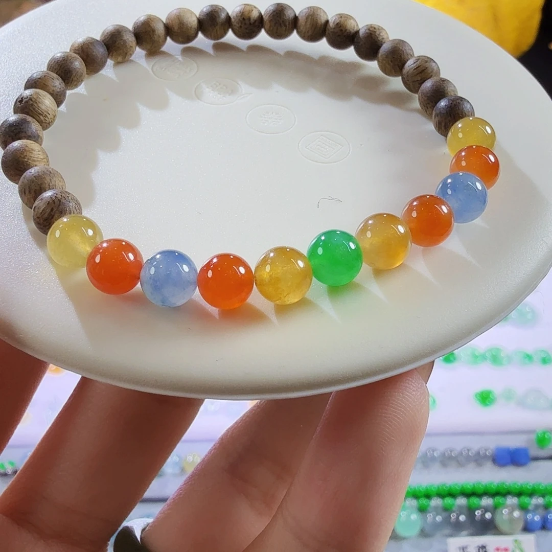 翡翠未镶嵌颈饰半串