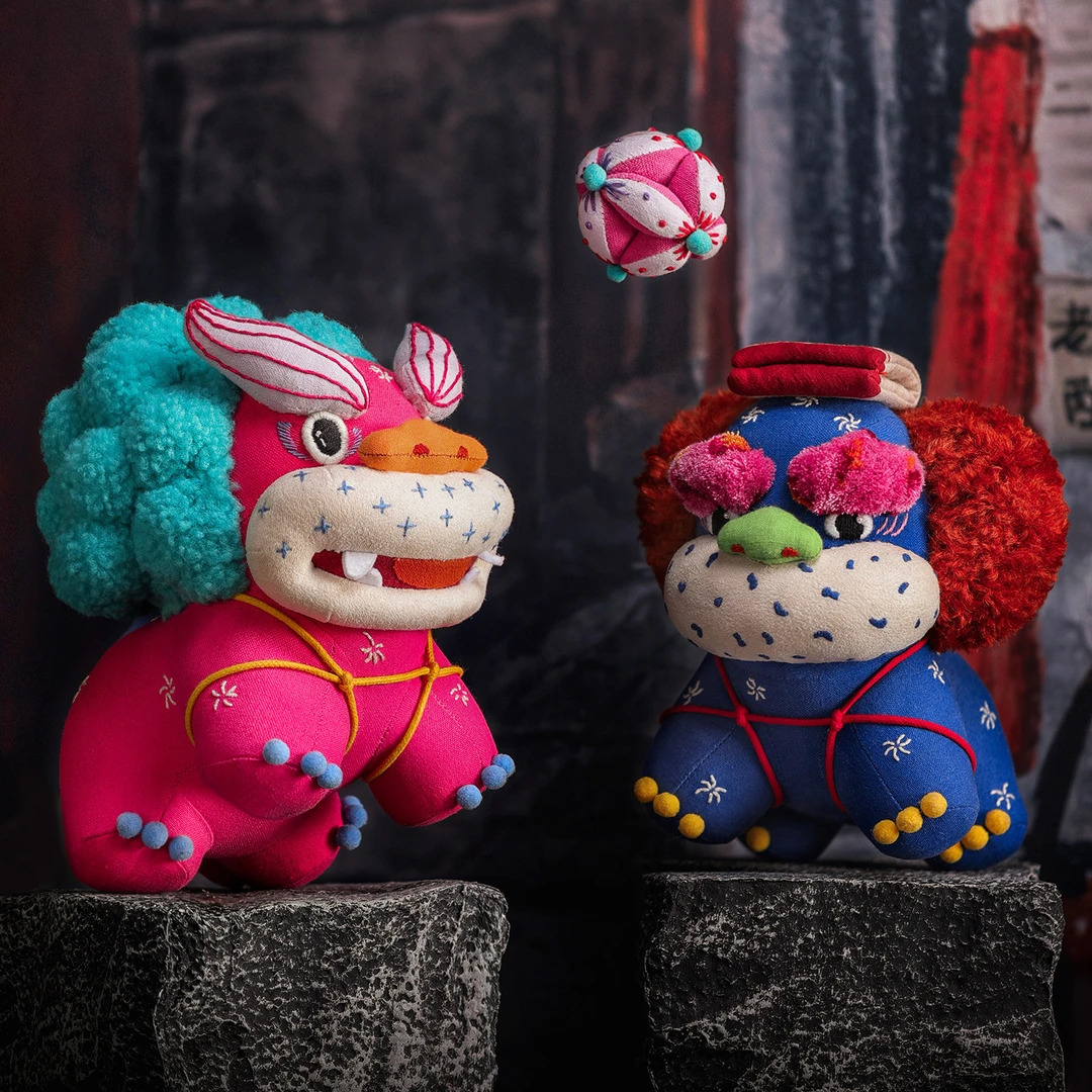 王的手创 醒狮纯手工diy刺绣布艺中国奇谭2之大贵人玩偶娃娃礼物