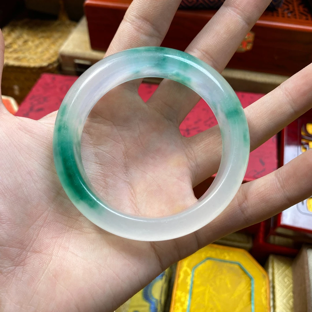 【闪购商品】-翡翠-飘花-手镯