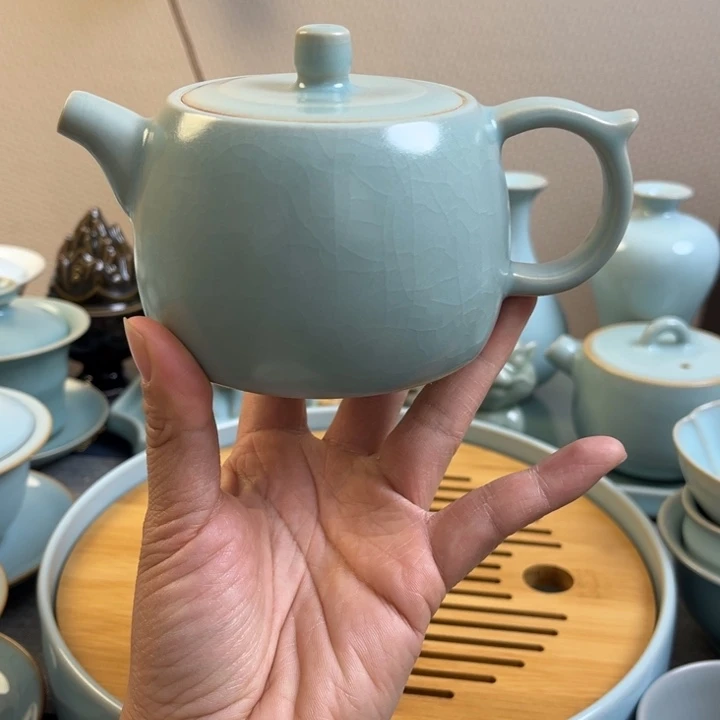 茶宠天青井栏壶一级全品