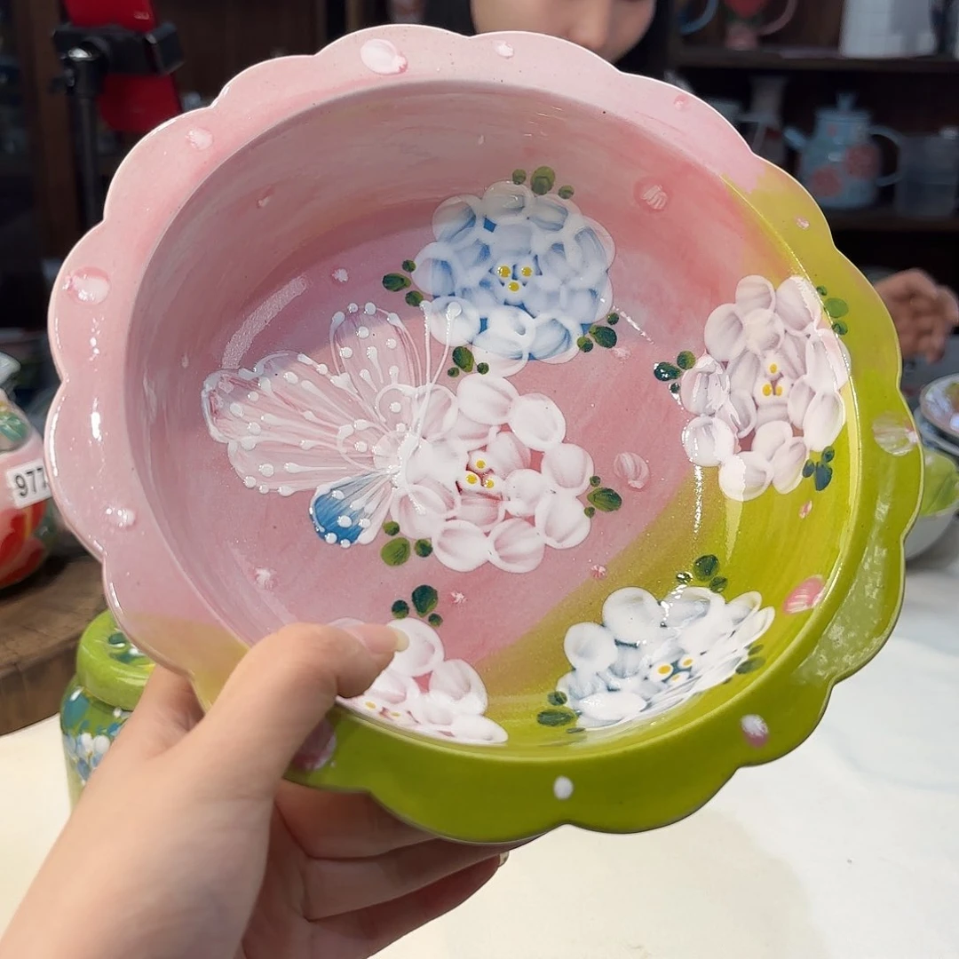 瓷片漫*景德镇手绘高温釉下彩陶瓷茶具