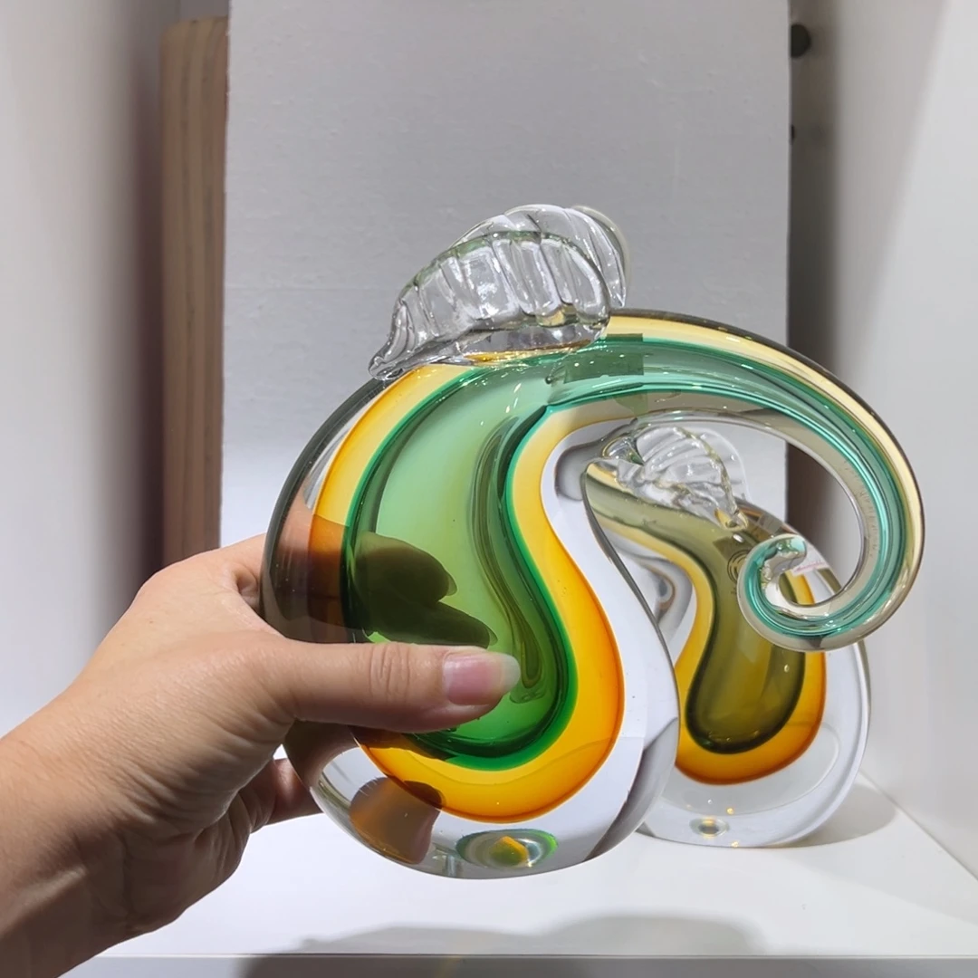 琉璃纯手工制作工艺品高17