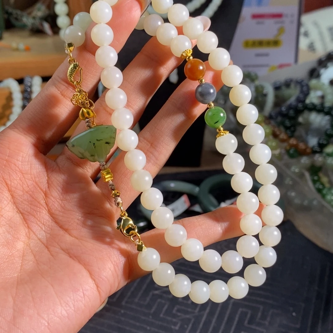 和田玉未镶嵌手链