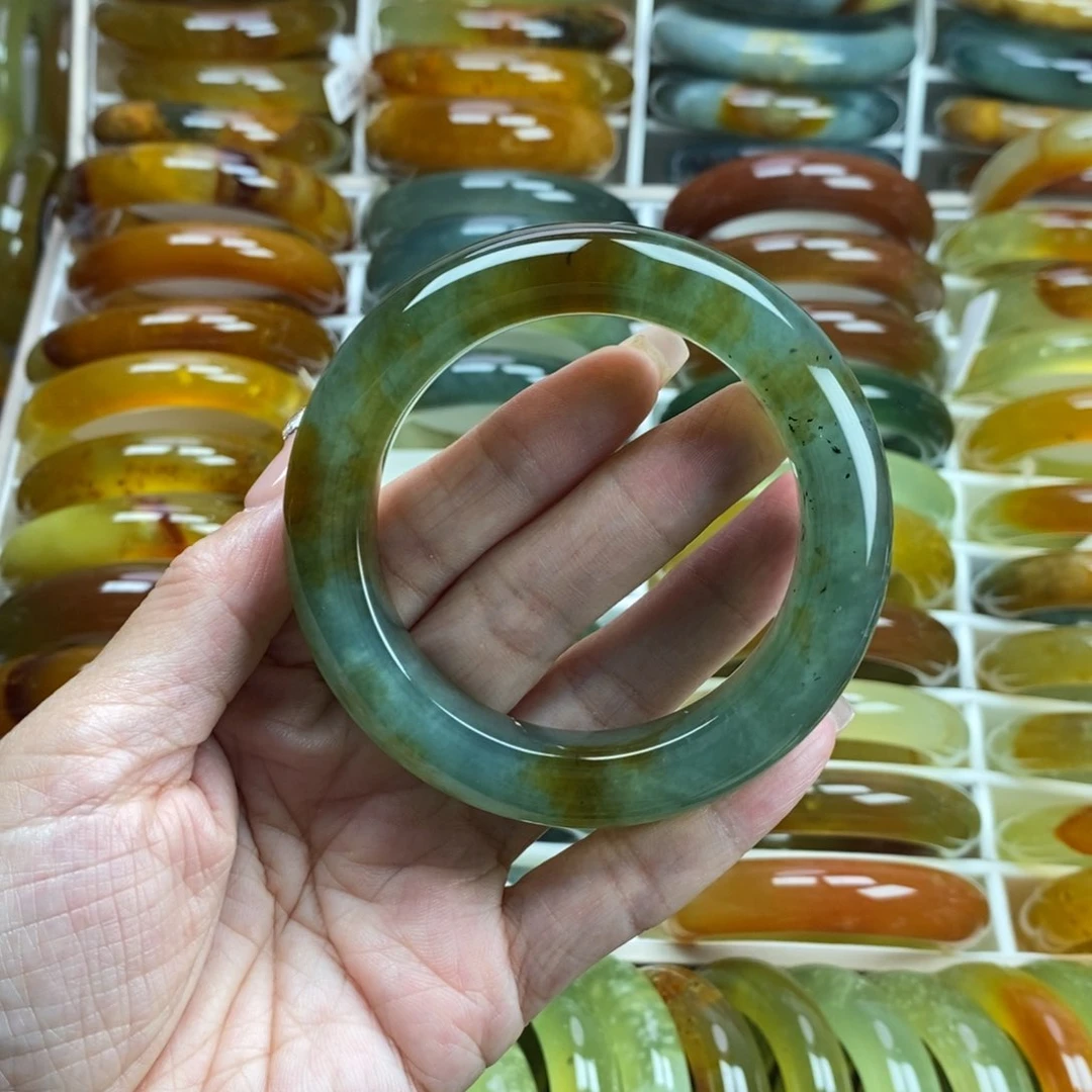 未镶嵌蛇纹石玉手镯56