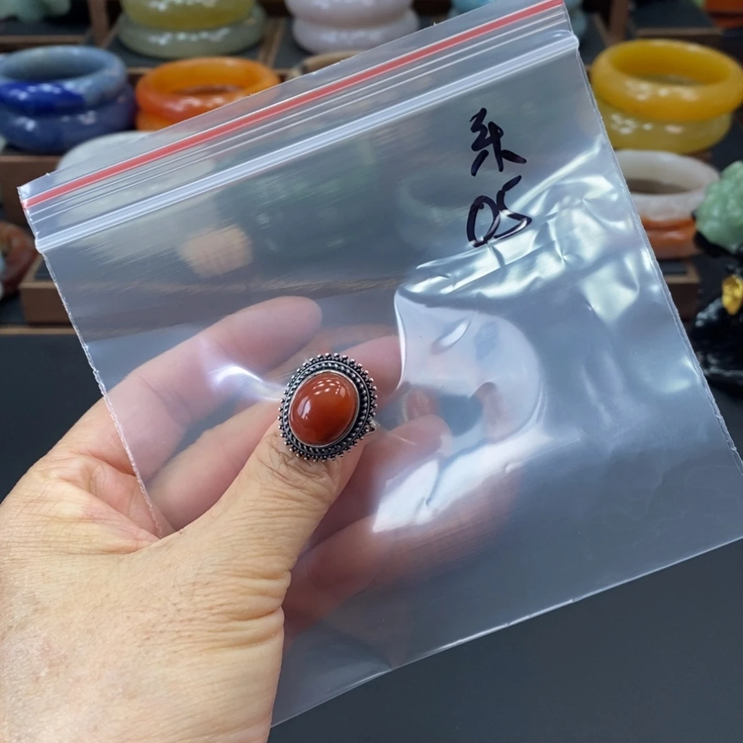 乐***兴银S925镶嵌戒指石英质玉