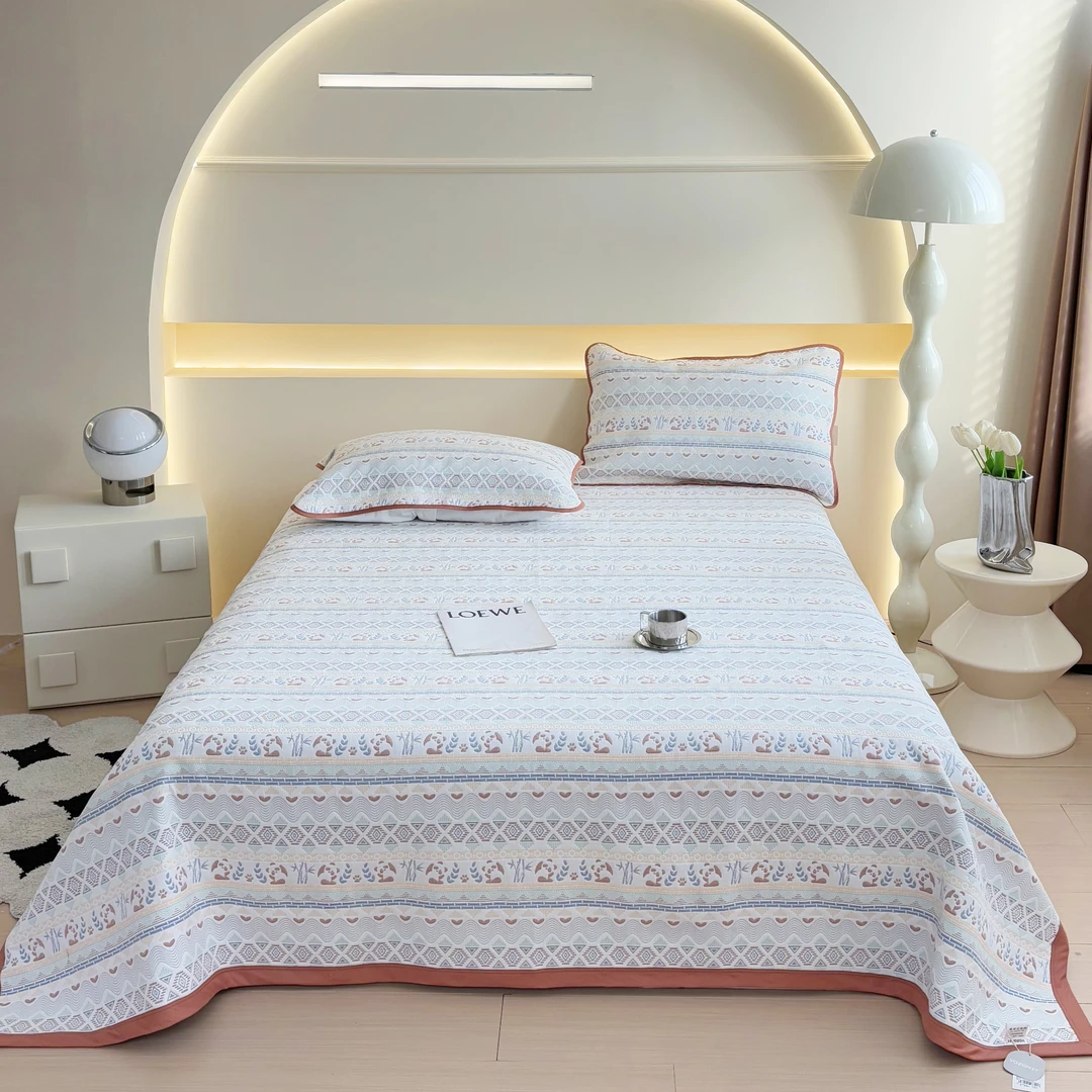 【1.8*2.3小双人软凉席】雅赞100%棉吸汗透气不粘腻不跑床可机洗