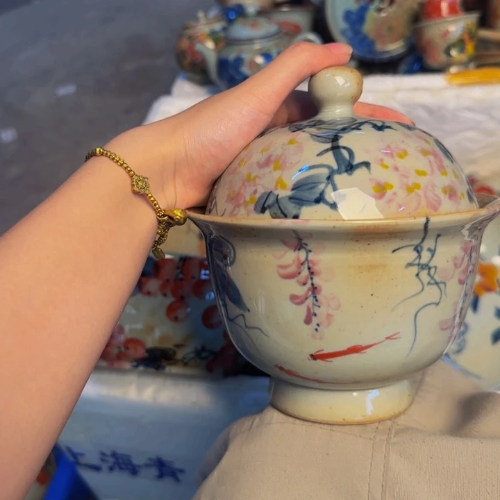 瓷片景德镇陶瓷手工手绘
