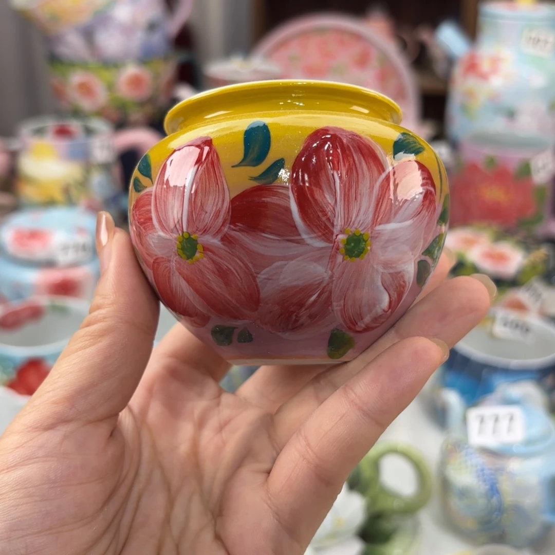 瓷片景德镇手绘高温釉下彩陶瓷茶具