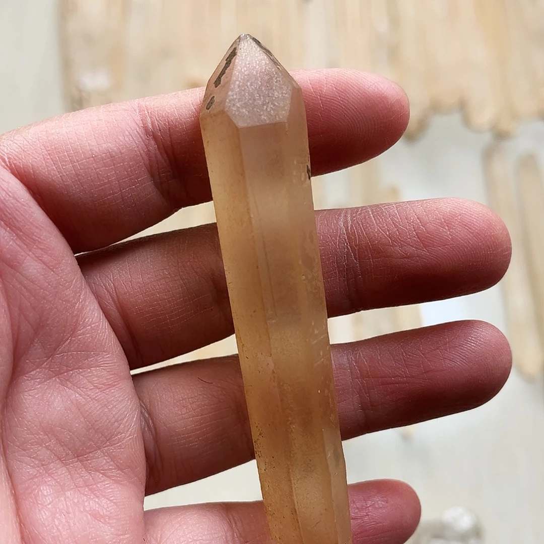 珠宝半成品水晶未镶嵌巴西利姆刀女神面