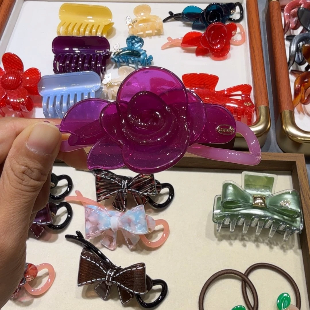 萝***卜非金属喷漆玫瑰扭扭夹