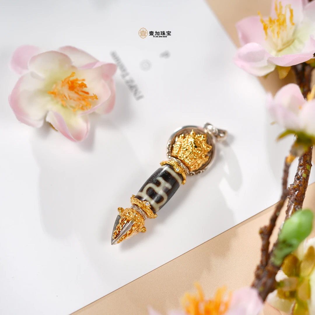 壹加火火|原创设计银镶大黑天玛瑙锁骨链多样性发其一