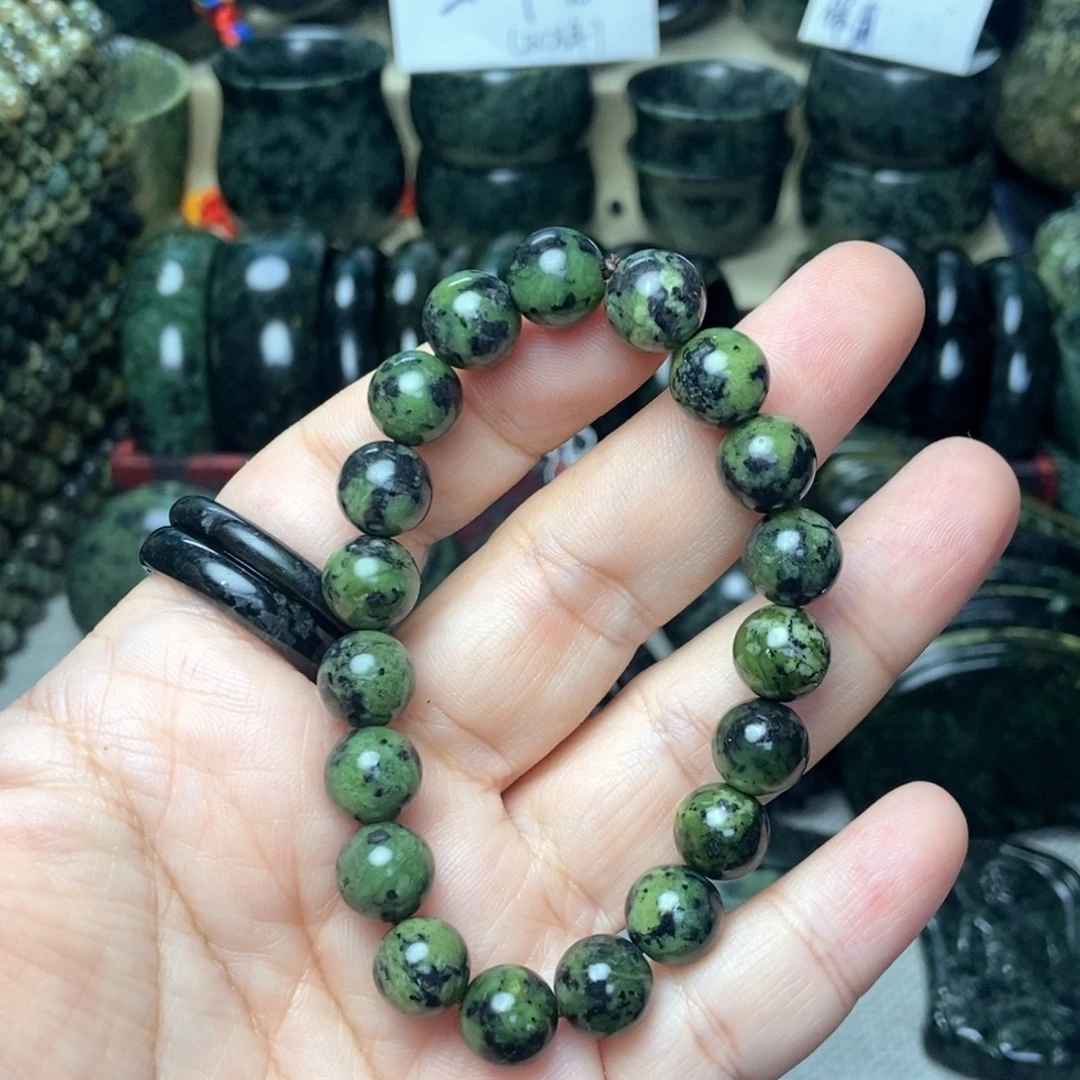 蛇纹石玉未镶嵌手链