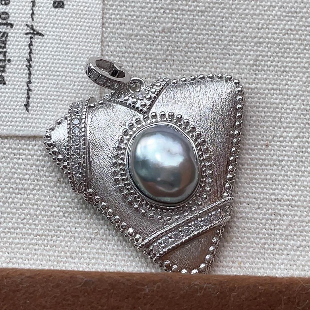 颈饰海水珍珠银S925镶嵌