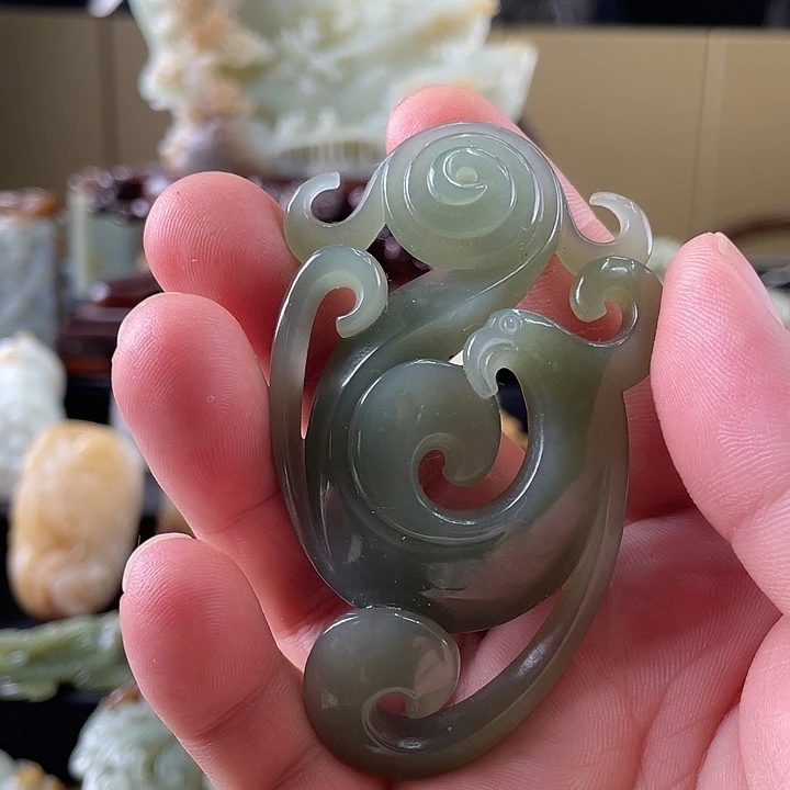 和田玉未镶嵌挂件