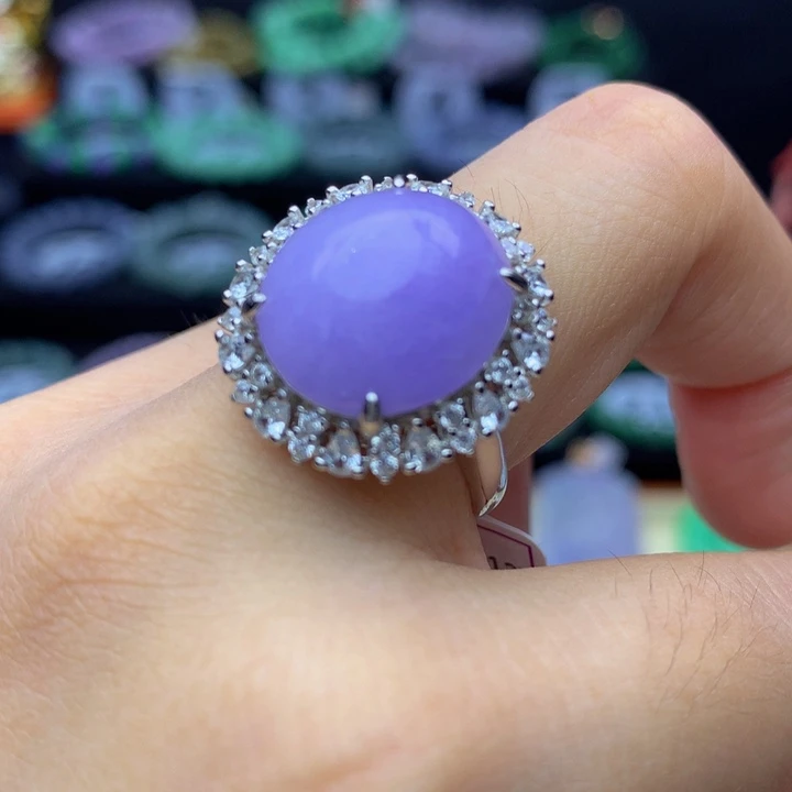 翡翠银S925镶嵌手绳翡翠