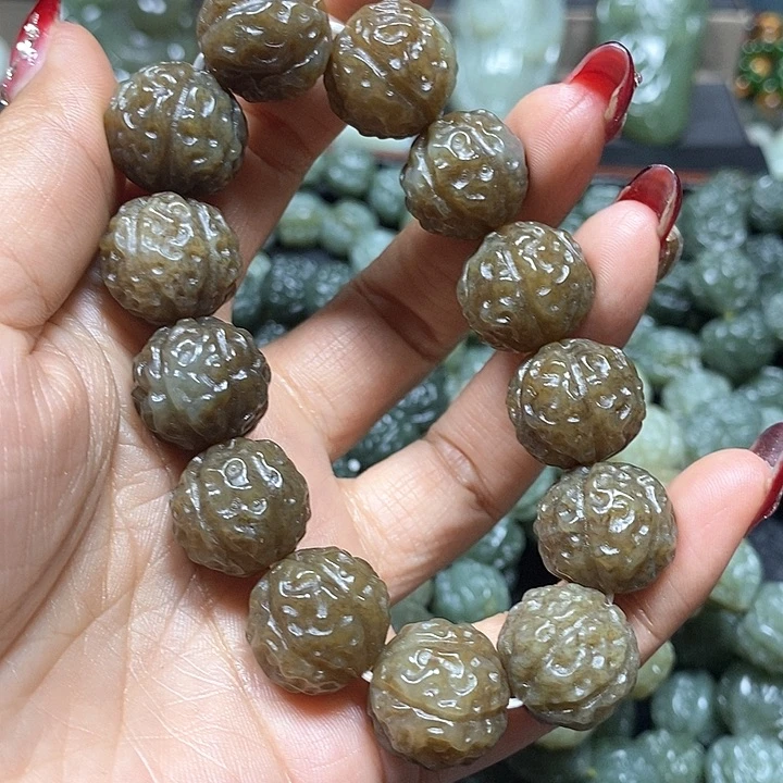 和田玉手串未镶嵌豪*