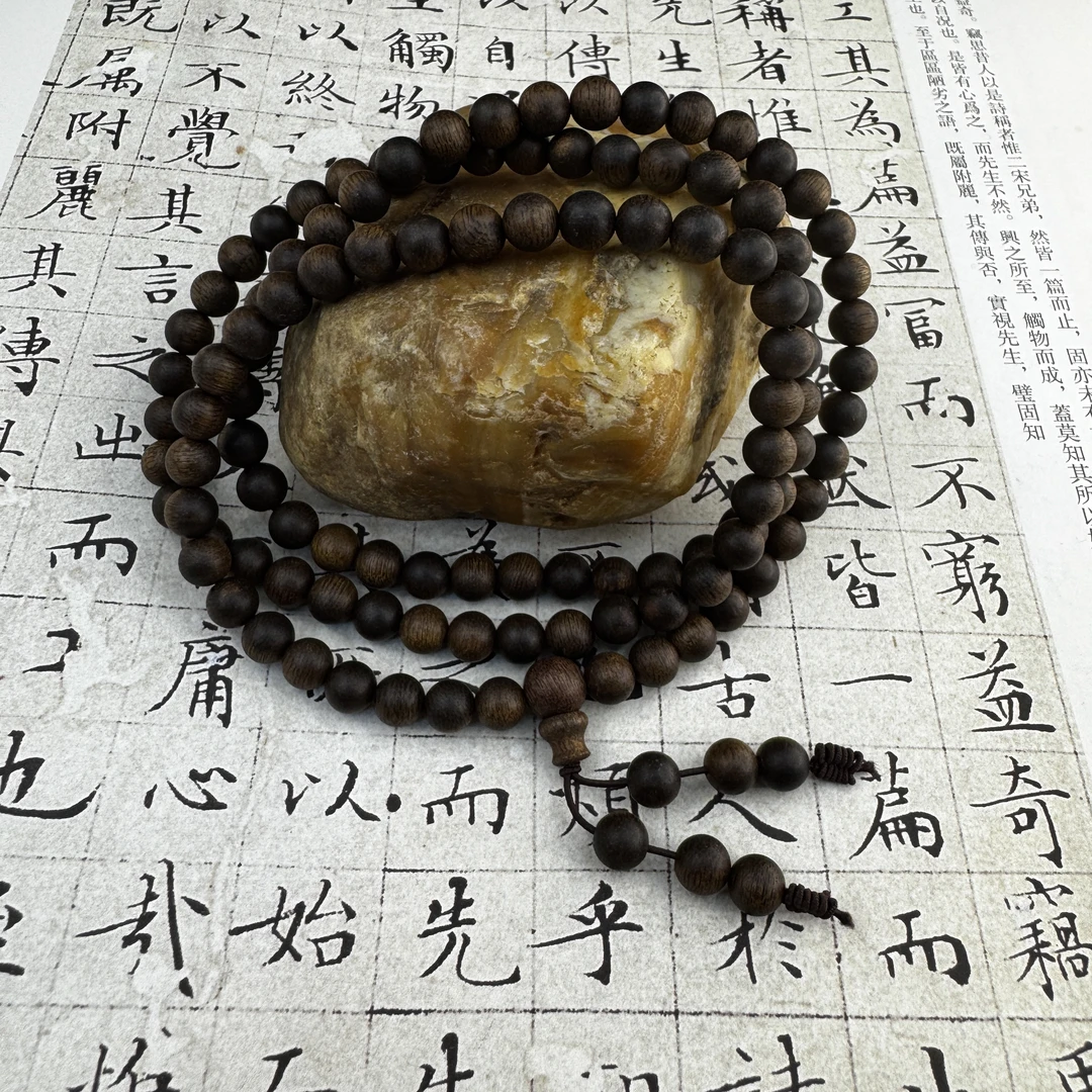 z-916【海南黑油格沉水老料】多圈6mm、20.26g