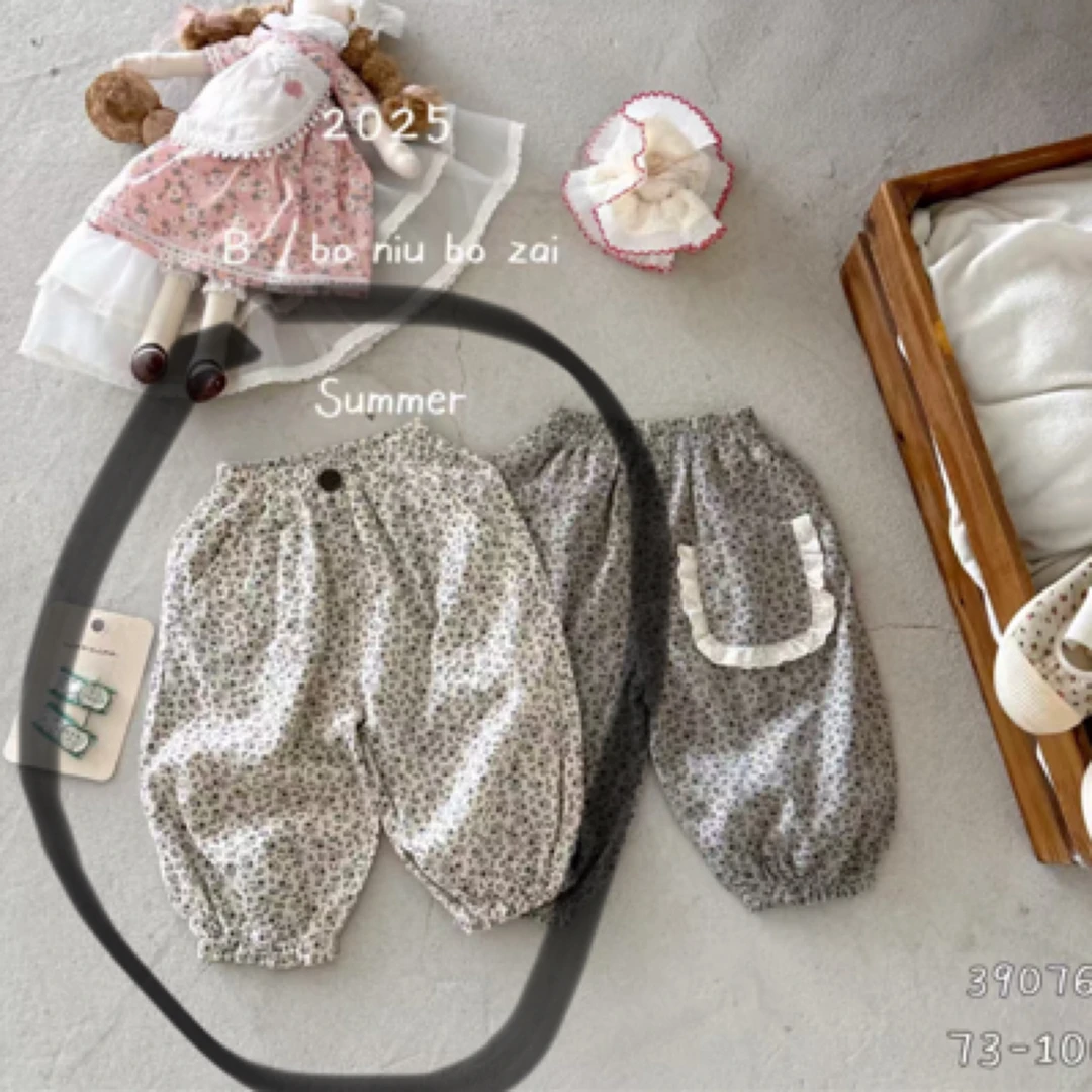 波妞39076碎花休闲裤