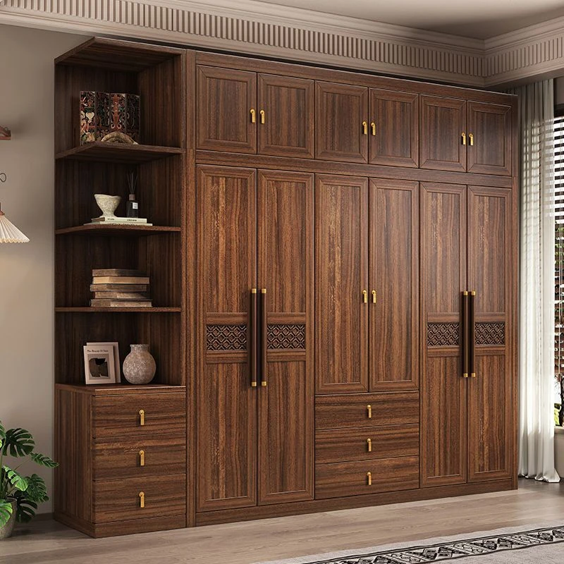 【北美黑胡桃】实木柜子家用卧室高档新中式现代简约储物收纳柜WB