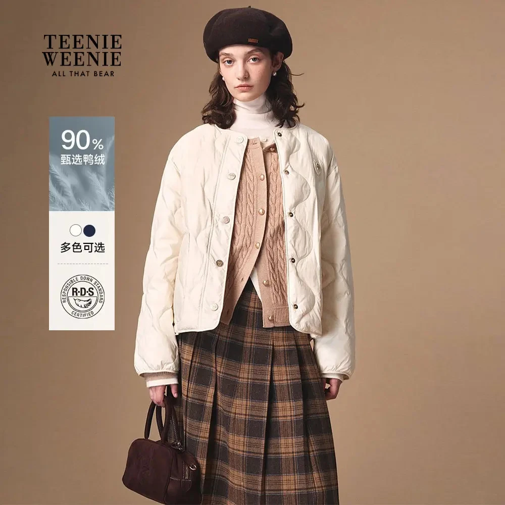 TeenieWeenie小熊羽绒服25冬新款宽松时髦轻薄款外套TTJD254TW2K