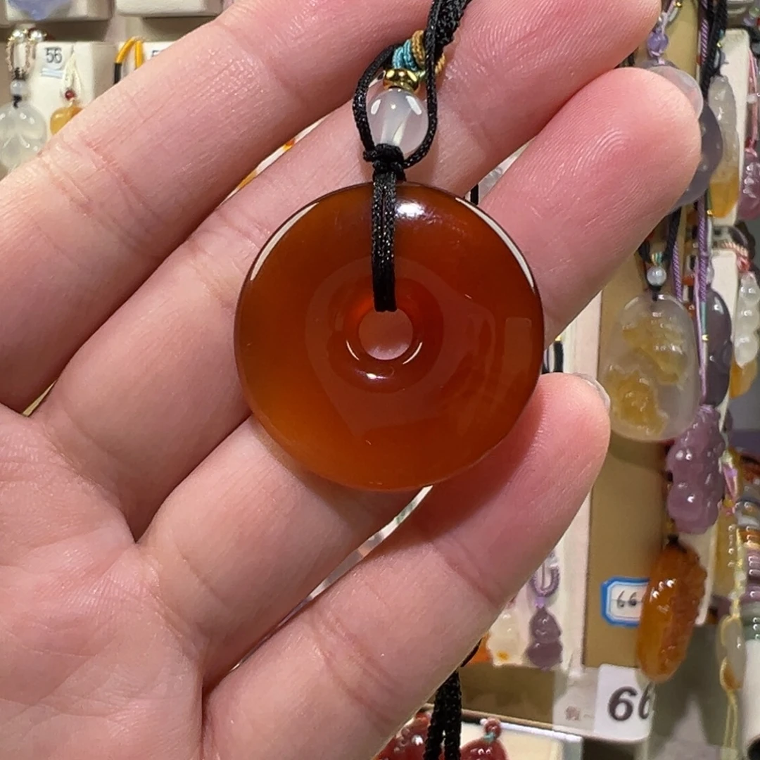 玛瑙/玉髓未镶嵌吊坠(赠链)
