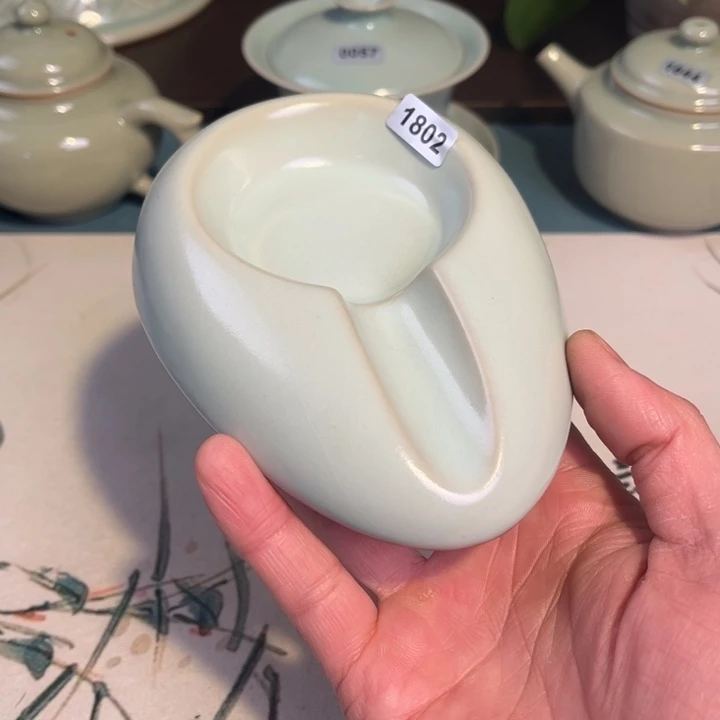 瓷杯子1802 青鸾汝瓷汝州发货