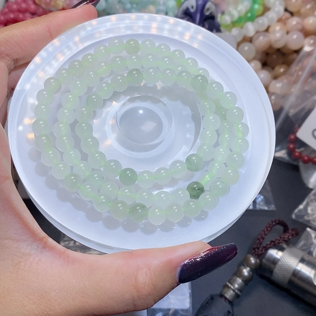 【闪购商品】水晶手链银S925镶嵌天山翠125