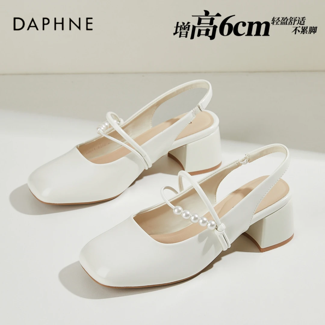 达芙妮法式包头凉鞋女款2025夏季新款外穿一字带配裙子玛丽珍单鞋