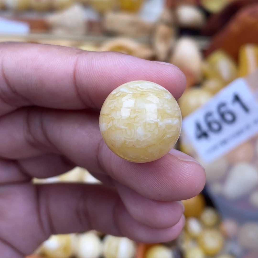未镶嵌蜜蜡珠宝奇石粉18.6虎皮