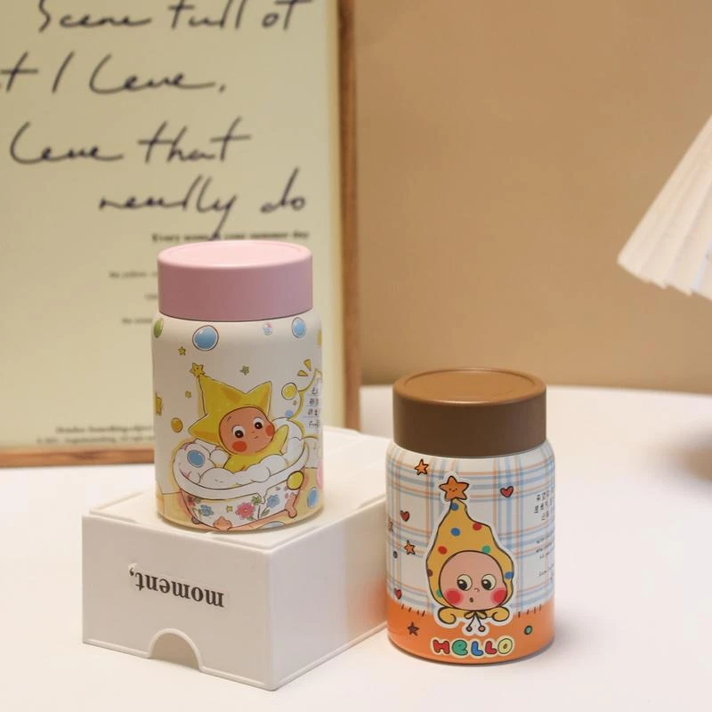 迷你星星人小容量陶瓷内胆保温杯女高颜值316不锈钢水杯便携小巧