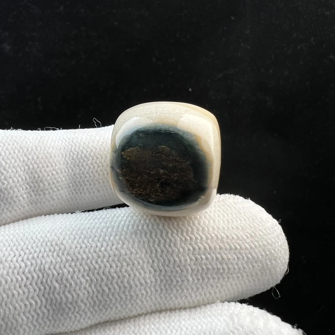 D1845天然猛犸牙 桶珠 20.7*18.5mm支持鉴定 假一罚四