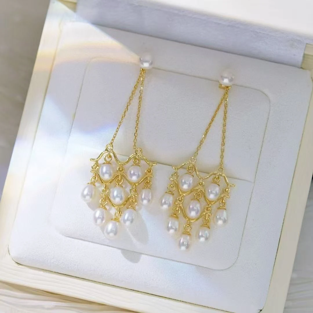 合金耳饰 复古宫廷流苏款耳环