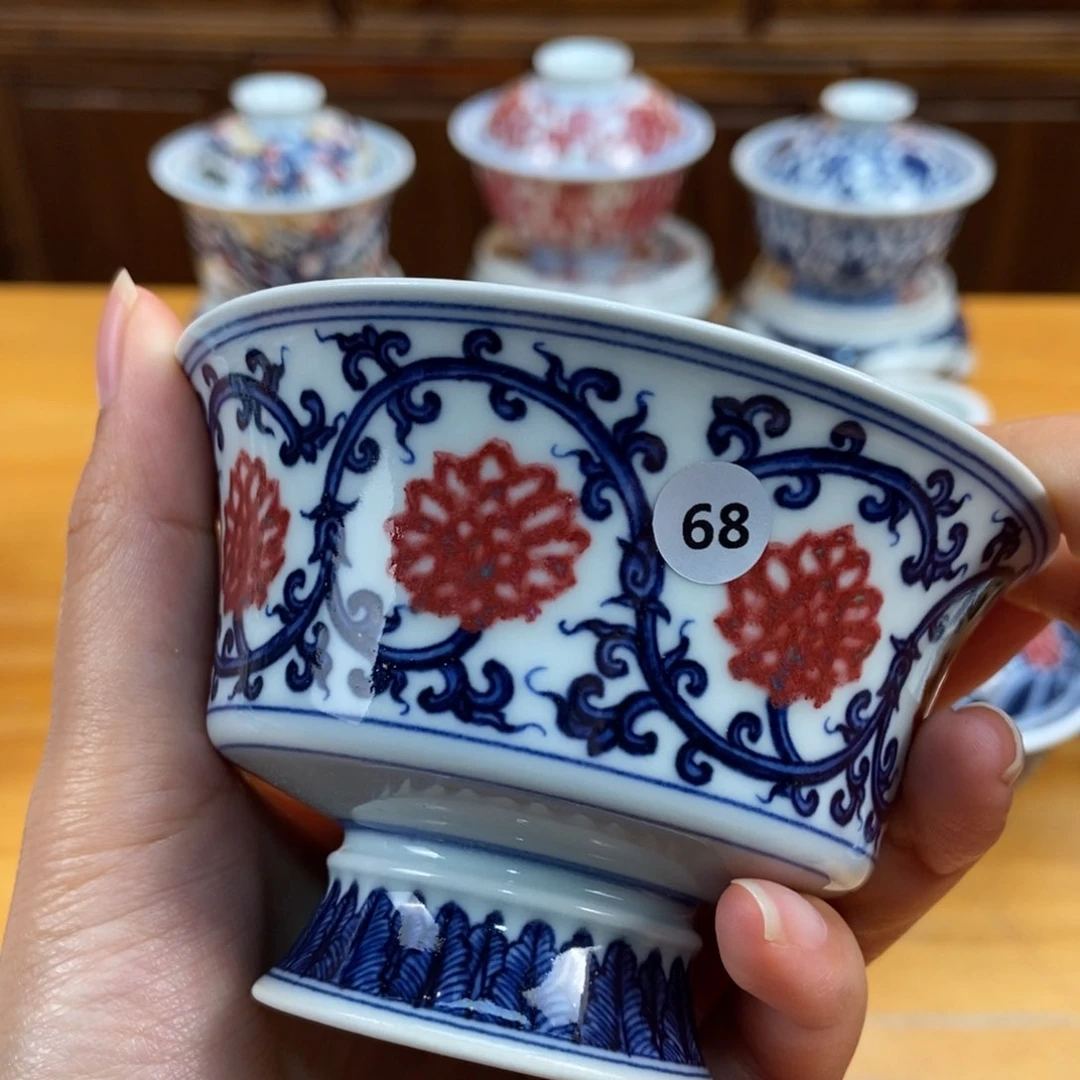 手绘现代茶具非古董