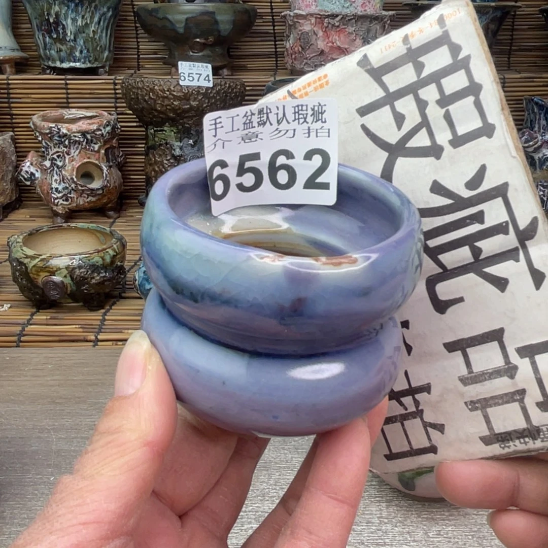 手工花盆默认瑕疵完美者勿拍