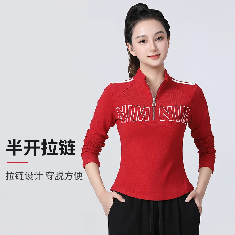 XRVR2025春季新品半拉链长袖修身显瘦收腰运动跑步休闲女上衣