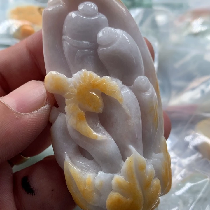 翡翠未镶嵌颈饰保真天然a货翡翠