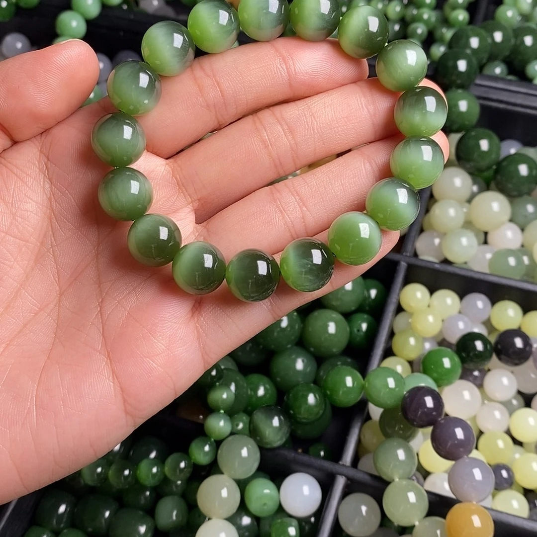 未镶嵌和田玉（碧玉）珠宝半成品
