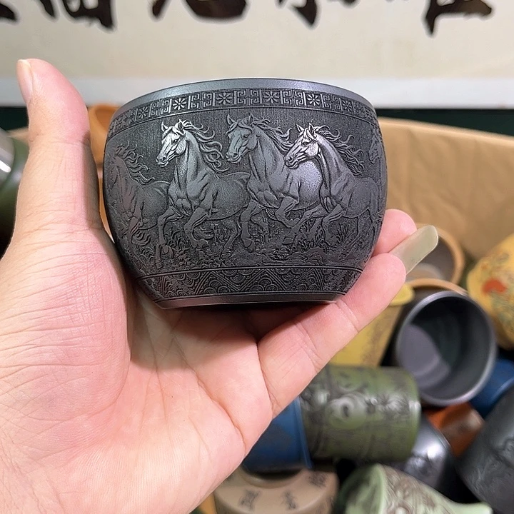 茶杯紫砂全手工紫砂主人杯