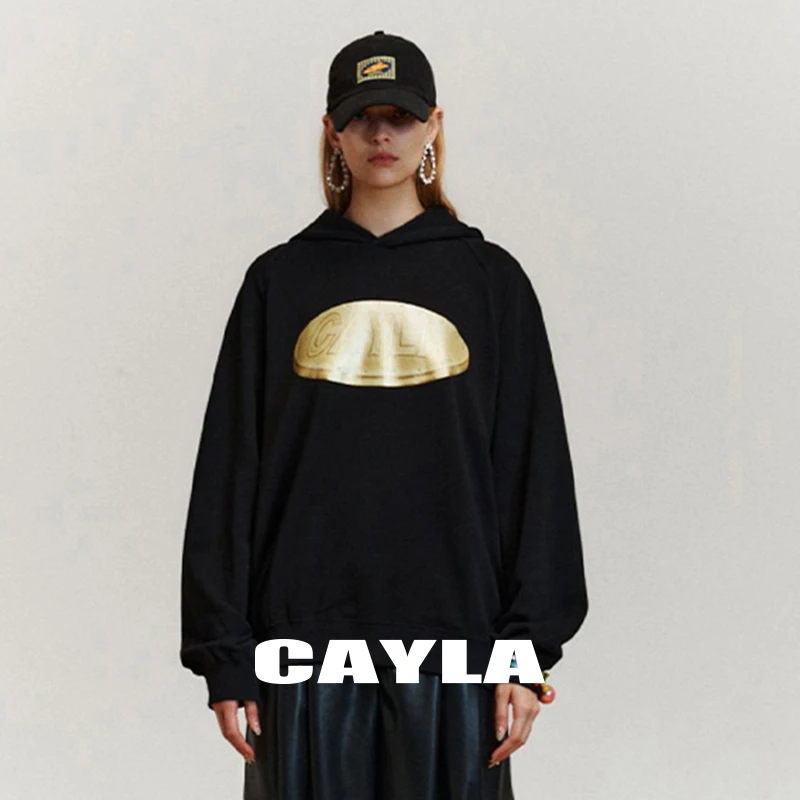 【CAYLA & CHEER UP UNIFORM】联名款闪闪金币连帽套头卫衣24LM124