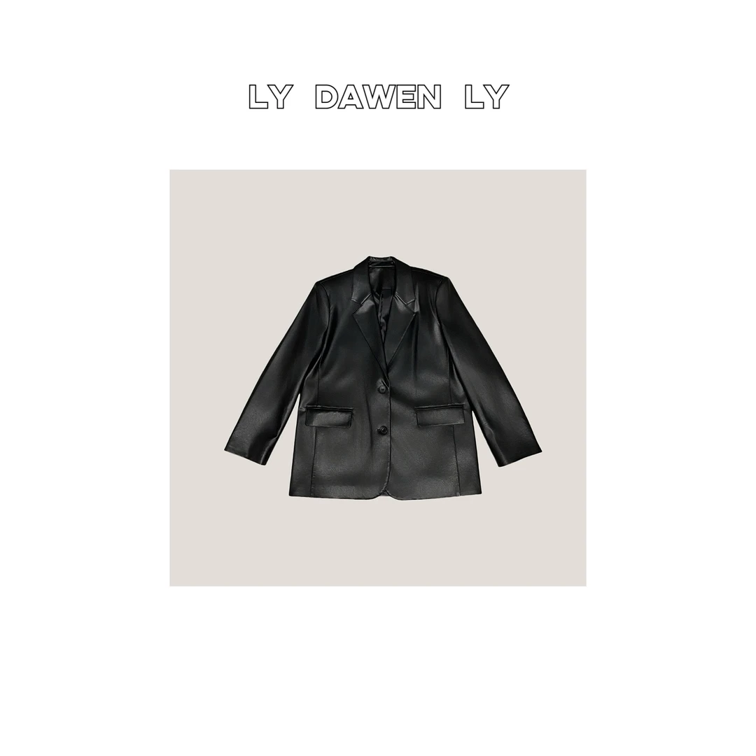 DAWEN  | 极简经典西装领经典大气皮衣外套 M19#