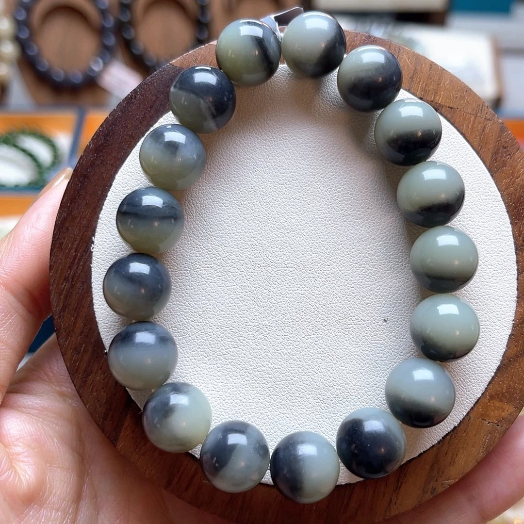 和田玉未镶嵌手串A6卡12